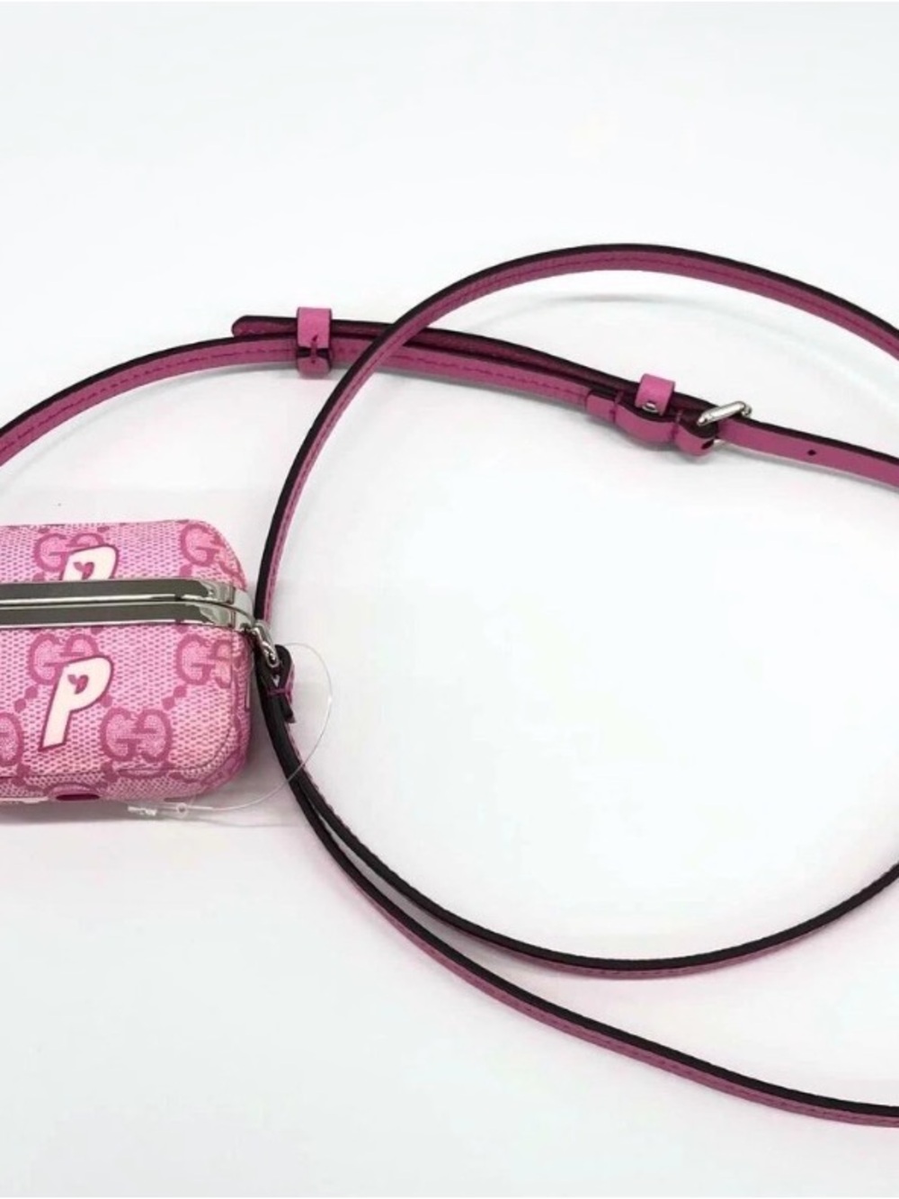 GUCCI x Palace Supreme Pink Hard iPod Case Cover Wireless Earbuds - Picture 3 of 5